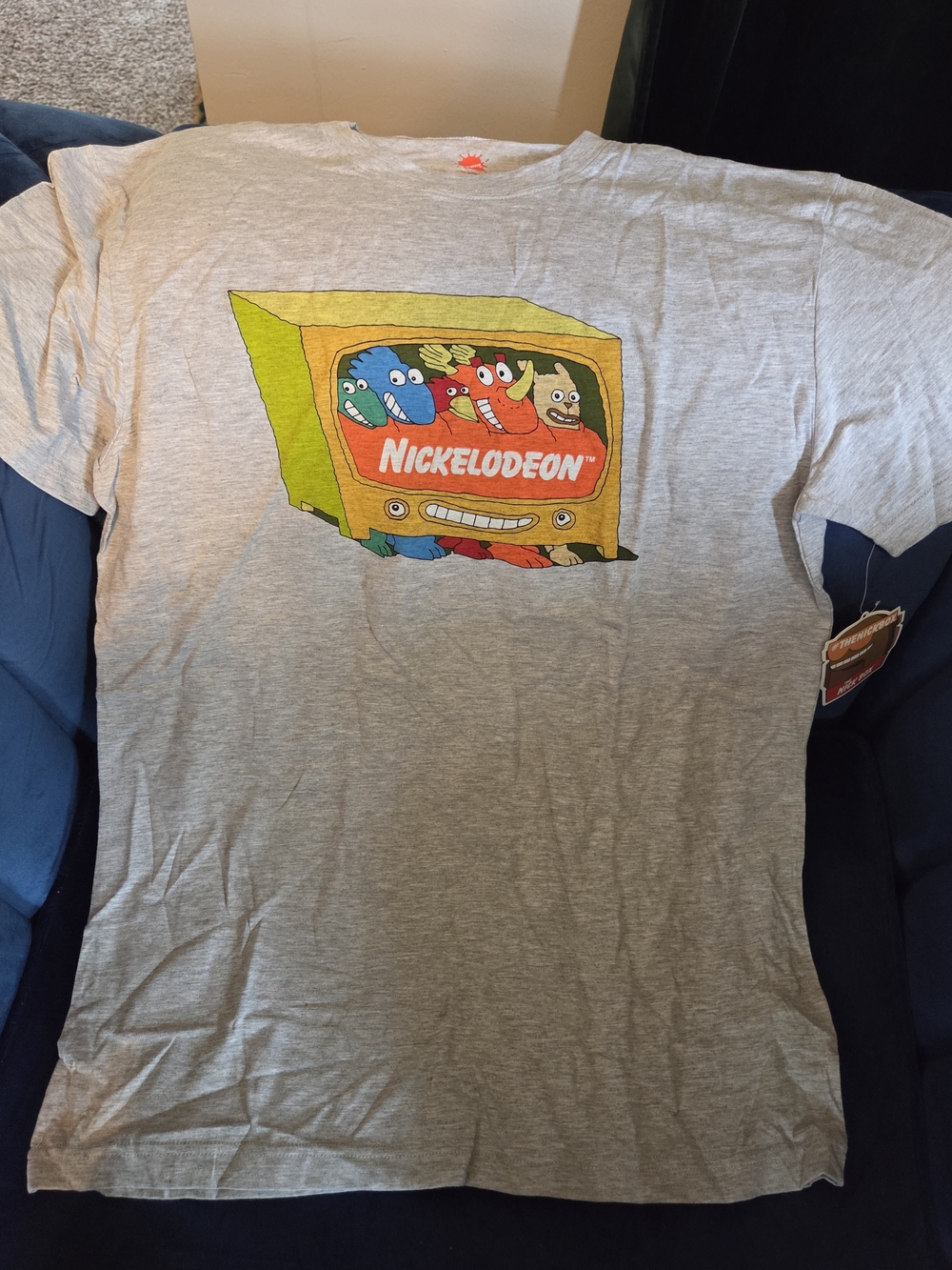 90s Nickelodeon Gray Tee TV Graphic